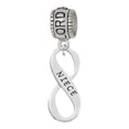 thumbnail image 1 of Delight Jewelry Silvertone Niece Infinity Sign Lord Guide Me Charm Bead, 1 of 4