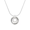 thumbnail image 1 of Delight Jewelry Silvertone Not All Angels Have Wings Eternity Ring Laugh Ring Charm Necklace, 18", 1 of 4