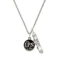thumbnail image 1 of Delight Jewelry Silvertone Nurse Caduceus Seal - LPN Silvertone Best Friends Forever Bar Charm Necklace, 23", 1 of 4
