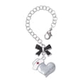 thumbnail image 1 of Delight Jewelry Silvertone Nurse's Prayer Heart - Healing Hand - Silvertone Black Bow Charm Accessory for Tumblers and Thermal Cups, 1 of 4