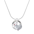 thumbnail image 1 of Delight Jewelry Silvertone Nurse's Prayer Heart - Lord Guide Hero Ring Charm Necklace, 18", 1 of 4