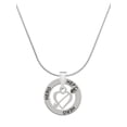 thumbnail image 1 of Delight Jewelry Silvertone Open Cupid's Heart Hero Ring Charm Necklace, 18", 1 of 4