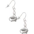 thumbnail image 1 of Delight Jewelry Silvertone Panther Silver tone Infinity French Earrings, 1 of 4