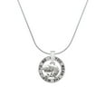thumbnail image 1 of Delight Jewelry Silvertone Panther Silver-tone You Mean the World to Me Ring Necklace, 18", 1 of 4