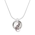 thumbnail image 1 of Delight Jewelry Silvertone Paw Prints Infinity Hero Ring Charm Necklace, 18", 1 of 4
