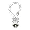 thumbnail image 1 of Delight Jewelry Silvertone Paw in Heart - Silvertone Bow Charm Accessory for Tumblers and Thermal Cups, 1 of 4