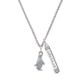 thumbnail image 1 of Delight Jewelry Silvertone Penguin Silvertone Courage Strength Wisdom Honesty Bar Charm Necklace, 23", 1 of 4
