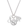 thumbnail image 1 of Delight Jewelry Silvertone Philippians 4:13 Infinity Sign Let Things Go Fall Zoey Charm Necklace, 28", 1 of 4