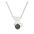 thumbnail image 1 of Delight Jewelry Silvertone Physical Therapist Caduceus Seal - PT Silvertone Dream Big Pendant Necklace, 25", 1 of 4