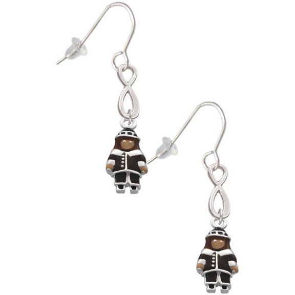 Delight Jewelry Silvertone Pilgrim Boy Silver tone Infinity French Earrings