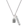 thumbnail image 1 of Delight Jewelry Silvertone Prayer Box Silvertone Family Bar Charm Necklace, 23", 1 of 4