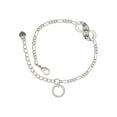 thumbnail image 1 of Delight Jewelry Silvertone Proverbs 3:5 Eternity Ring Silver-tone Paw Infinity Link Chain Bracelet, 6"+2" Extender, 1 of 3
