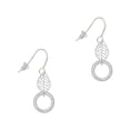 thumbnail image 1 of Delight Jewelry Silvertone Proverbs 3:5 Eternity Ring Silvertone Leaf French Earrings, 1 of 5