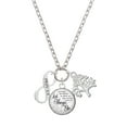 thumbnail image 1 of Delight Jewelry Silvertone Proverbs 3:5 Infinity Sign Let Things Go Fall Zoey Charm Necklace, 28", 1 of 4