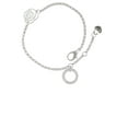 thumbnail image 1 of Delight Jewelry Silvertone Psalm 23:1 Eternity Ring Silver-tone Rose Link Chain Bracelet, 6.25"+1.75" Extender, 1 of 4