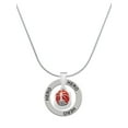 thumbnail image 1 of Delight Jewelry Silvertone Red Enamel Firefighter Helmet Hero Ring Charm Necklace, 18", 1 of 4