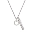 thumbnail image 1 of Delight Jewelry Silvertone Rescue Mom Infinity Ring Silvertone Balance Bar Charm Necklace, 23", 1 of 4