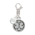 thumbnail image 1 of Delight Jewelry Silvertone Round EMT Star of Life - Silvertone Clip on Charm with Clear Crystal Drop, 1 of 4
