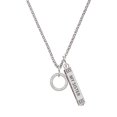 thumbnail image 1 of Delight Jewelry Silvertone Run Like A Girl Eternity Ring Silvertone Always My Sister Bar Charm Necklace, 23", 1 of 4