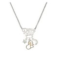 thumbnail image 1 of Delight Jewelry Silvertone Runner Silhouette in Heart Silvertone Dream Big Pendant Necklace, 25", 1 of 4