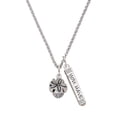 thumbnail image 1 of Delight Jewelry Silvertone Sand Dollar Spinner Silvertone Live the Life You Have Imagined Bar Charm Necklace, 23", 1 of 4