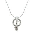 thumbnail image 1 of Delight Jewelry Silvertone Saxophone Miracles Ring Charm Necklace, 18", 1 of 4