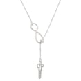thumbnail image 1 of Delight Jewelry Silvertone Scissors Silver tone Elegant Infinity Lariat Necklace, 1 of 4