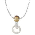 thumbnail image 1 of Delight Jewelry Silvertone Scottie Dog Silhouette Mia Monkey Charm Necklace, 1 of 4