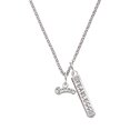 thumbnail image 1 of Delight Jewelry Silvertone Script ''Princess'' Silvertone Fearless Bar Charm Necklace, 23", 1 of 4