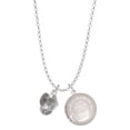 thumbnail image 1 of Delight Jewelry Silvertone Sea Shells Spinner To the World You are a Mother Locket Necklace, 1 of 4