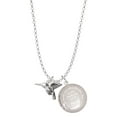 thumbnail image 1 of Delight Jewelry Silvertone Small 3-D Hummingbird To the World You are a Mother Locket Necklace, 1 of 4