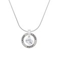 thumbnail image 1 of Delight Jewelry Silvertone Small 3-D White Present Box with Bow Laugh Ring Charm Necklace, 18", 1 of 4