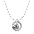 thumbnail image 1 of Delight Jewelry Silvertone Small Bulldog - Mascot Hockey Ring Charm Necklace, 18", 1 of 4