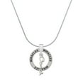 thumbnail image 1 of Delight Jewelry Silvertone Small Coach Script Miracles Ring Charm Necklace, 18", 1 of 4