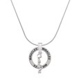 thumbnail image 1 of Delight Jewelry Silvertone Small Cutie Pie Script Miracles Ring Charm Necklace, 18", 1 of 4