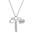 thumbnail image 1 of Delight Jewelry Silvertone Small Gelato Script Initial - C - Always My Mother Bar Zoe Necklace, 1 of 4