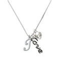thumbnail image 1 of Delight Jewelry Silvertone Small Gelato Script Initial - I - - Love and Lock Charm Necklace, 18"+1", 1 of 4