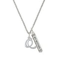 thumbnail image 1 of Delight Jewelry Silvertone Small Gelato Script Initial - Q - Silvertone Always My Mother Bar Charm Necklace, 23", 1 of 4