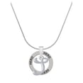 thumbnail image 1 of Delight Jewelry Silvertone Small Gelato Script Initial - S - Hero Ring Charm Necklace, 18", 1 of 4