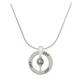thumbnail image 1 of Delight Jewelry Silvertone Small Golf Ball on Tee Joy Ring Charm Necklace, 18", 1 of 4