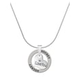 thumbnail image 1 of Delight Jewelry Silvertone Small I Love You Heart Hockey Ring Charm Necklace, 18", 1 of 4