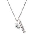 thumbnail image 1 of Delight Jewelry Silvertone Small Lord Guide Me Heart Silvertone Mother Daughter Bar Charm Necklace, 23", 1 of 4