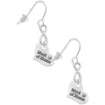 thumbnail image 1 of Delight Jewelry Silvertone Small Maid of Honor Heart Silver tone Infinity French Earrings, 1 of 4