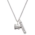 thumbnail image 1 of Delight Jewelry Silvertone Small Megaphone Silvertone Mother Daughter Bar Charm Necklace, 23", 1 of 4