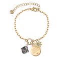 thumbnail image 1 of Delight Jewelry Silvertone Small Pirate - Mascot Goldtone Discover Dream Explore Zoey Charm Bracelet, 6.5+2" Extender, 1 of 1
