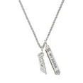thumbnail image 1 of Delight Jewelry Silvertone Small Sexy Script Silvertone Always My Sister Bar Charm Necklace, 23", 1 of 4
