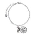 thumbnail image 1 of Delight Jewelry Silvertone Small Trojan - Mascot - Domed Thank You Charm Bracelet, 6"+2", 1 of 5