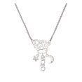 thumbnail image 1 of Delight Jewelry Silvertone Small YOLO Silvertone Dream Big Pendant Necklace, 25", 1 of 4