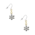 thumbnail image 1 of Delight Jewelry Silvertone Snowflake Gold Tone Infinity French Earrings, 1 of 4