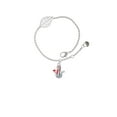 thumbnail image 1 of Delight Jewelry Silvertone Snowman with Red Scarf - Silvertone Leaf Delicate Bracelet, 6.25+1.75", 1 of 4